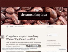 Tablet Screenshot of dreamsofmyfava.com